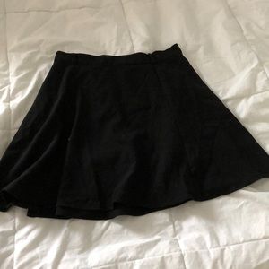 Black fit and flare H & M skirt